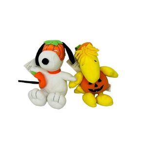 Hallmark Woodstock and Whitman's Halloween Pumpkin Plush